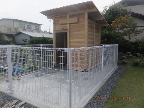 【坂出中央店】山羊小屋完成しました　香川県坂出市Ｋ邸